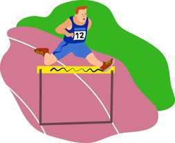 runner hurdle